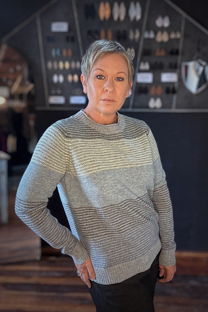 LOUISE LAMBSWOOL KNIT - GREY