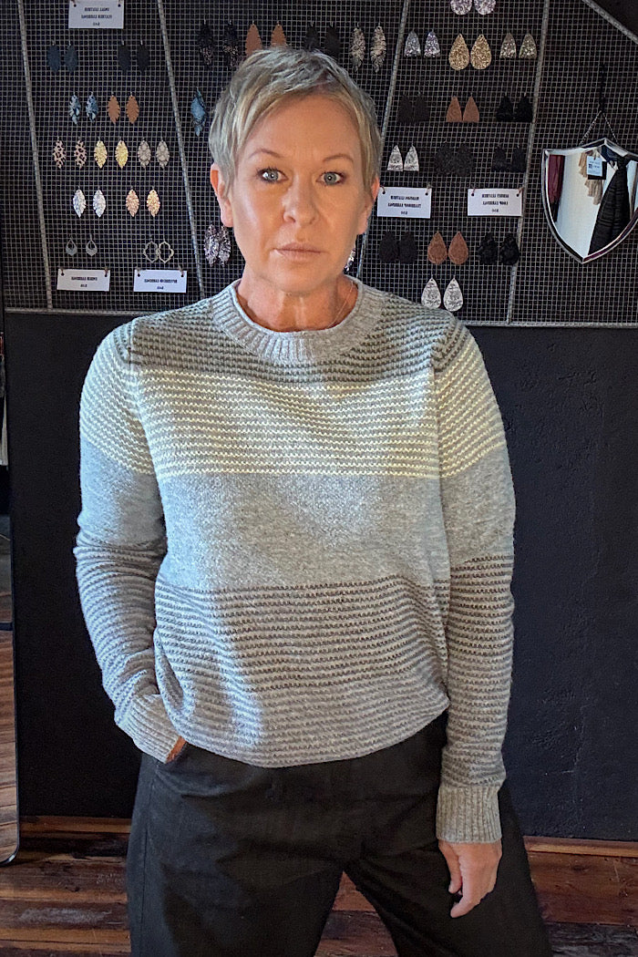LOUISE LAMBSWOOL KNIT - GREY