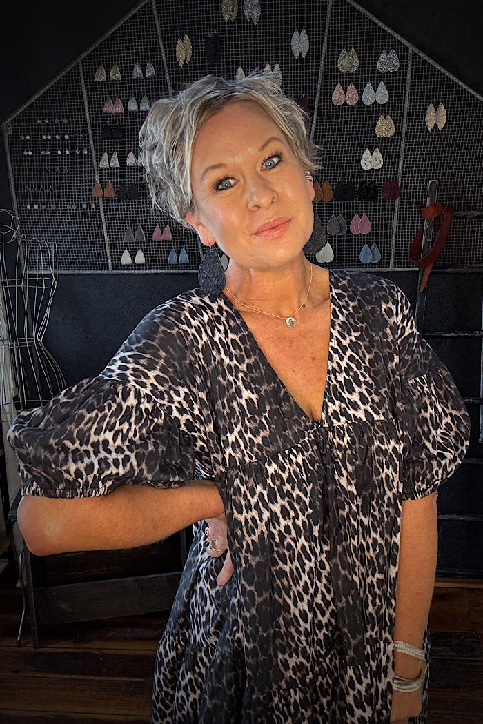 LATISA LEOPARD DRESS