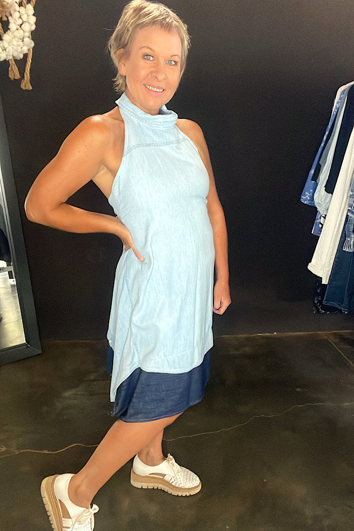 UPCYCLED SHIRT DRESS - MATILDA