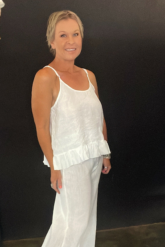 ELISA CAMI - LINEN & COTTON
