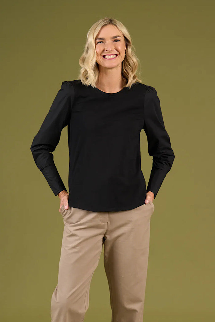 THORNBURY TOP - BLACK