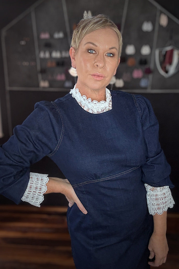 BLUE LADY DRESS - INDIGO