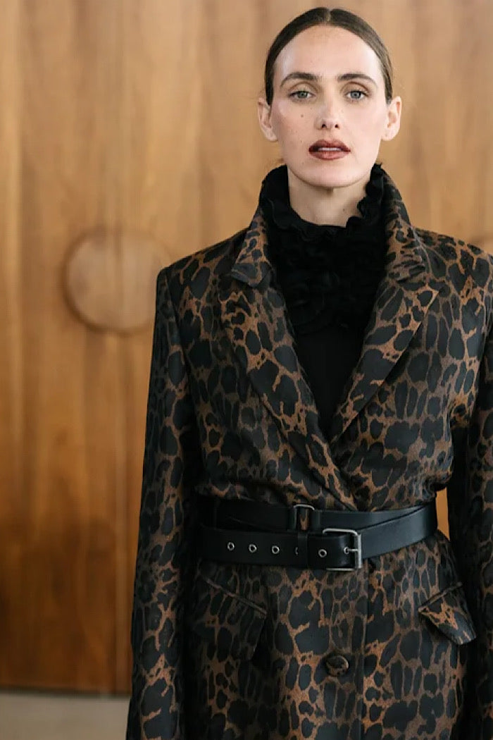 M.A. DAINTY BELLHOP JACKET - LEOPARD