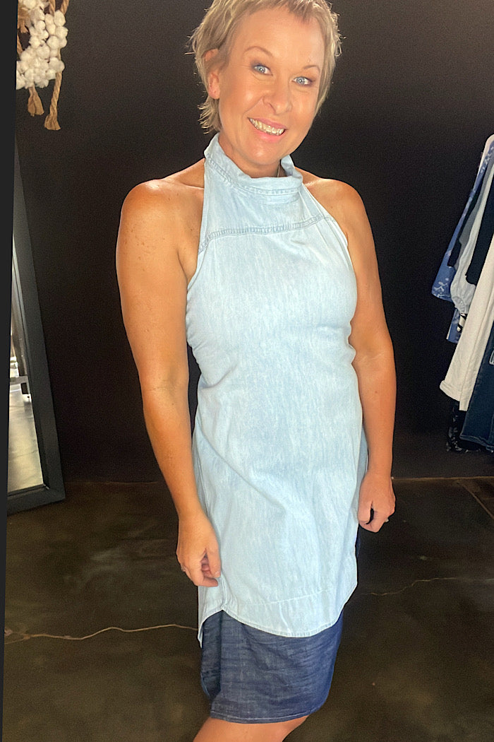 UPCYCLED SHIRT DRESS - MATILDA