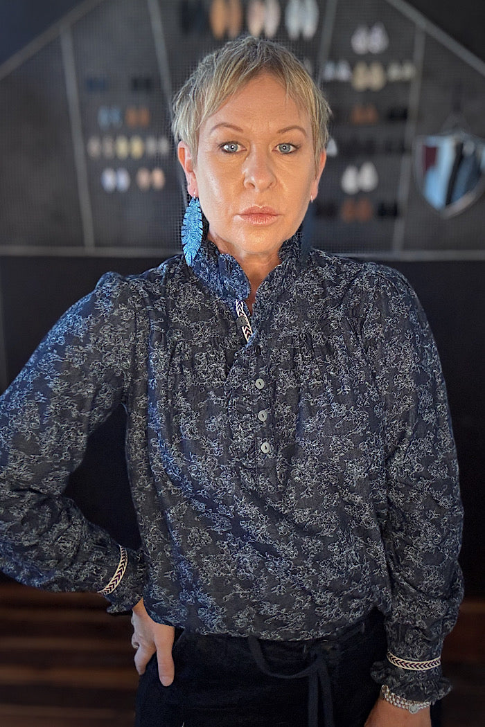 FRILLING SHIRT - TAPESTRY