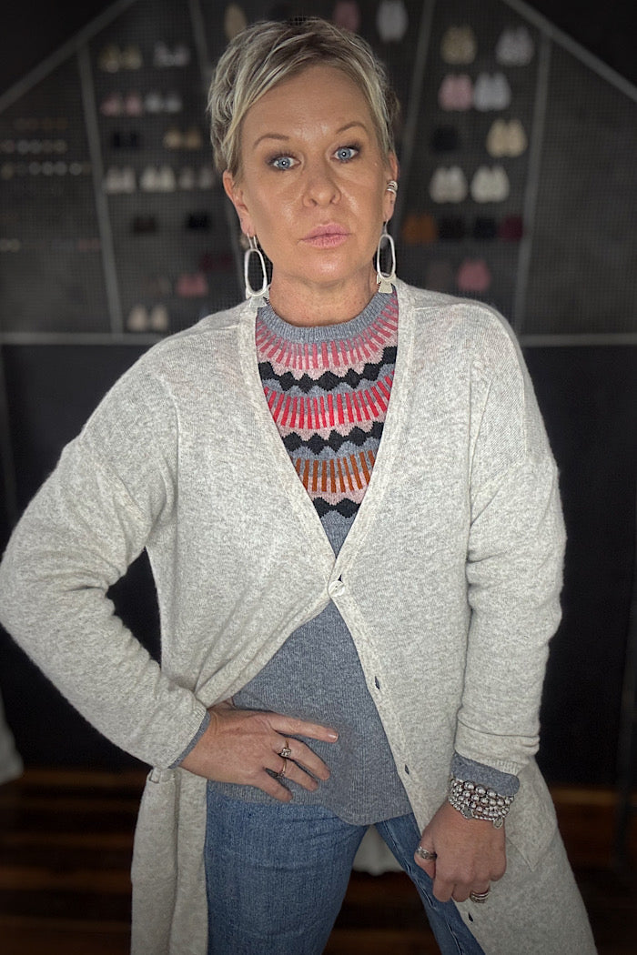 ELLERY CARDIGAN - OATMEAL