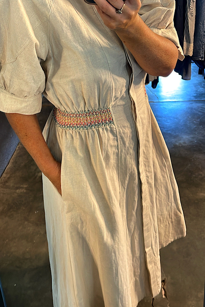 PEGGY DRESS - NATURAL