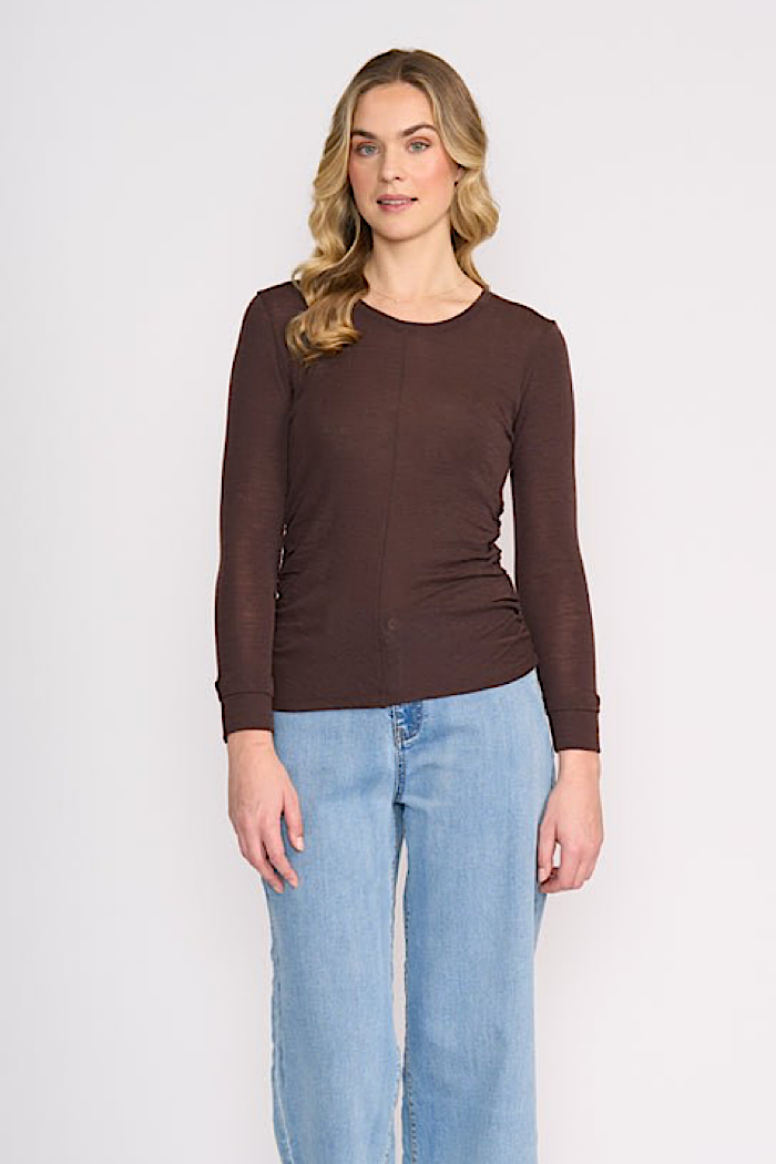 FINE MERINO CREW NECK - RISTRETTO