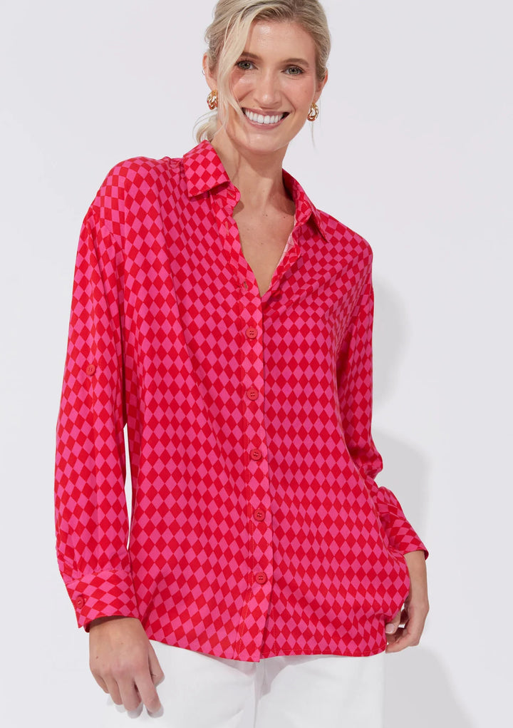 CASABLANCA SHIRT - CHILLI/PINK