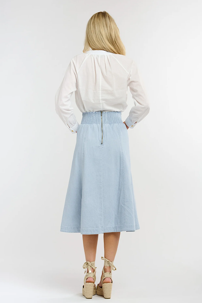 365 DAYS DAKOTA DENIM SKIRT - LIGHT WASH