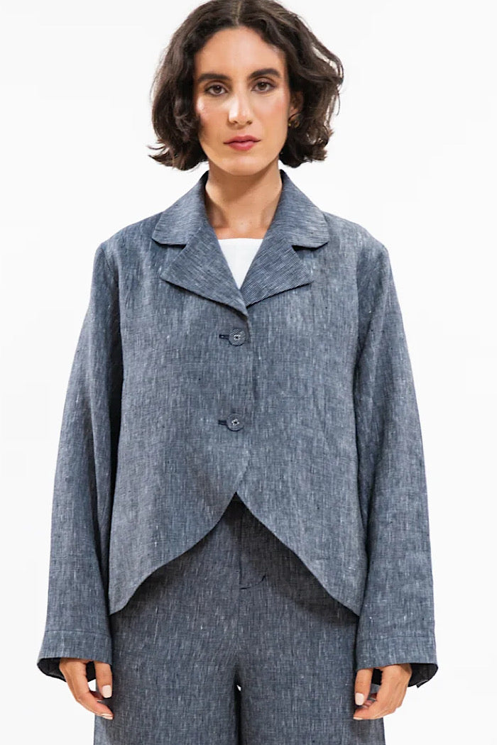 CONRAN BLAZER - NAVY PINSTRIPE