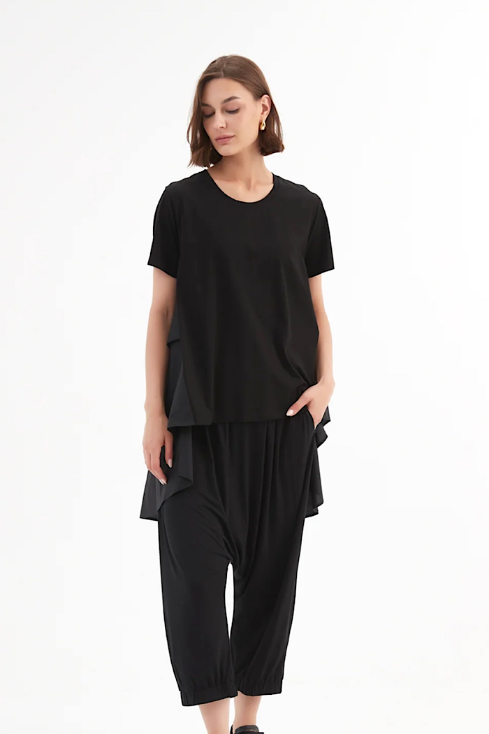 TIRELLI TIER BACK COMBI TEE - BLACK