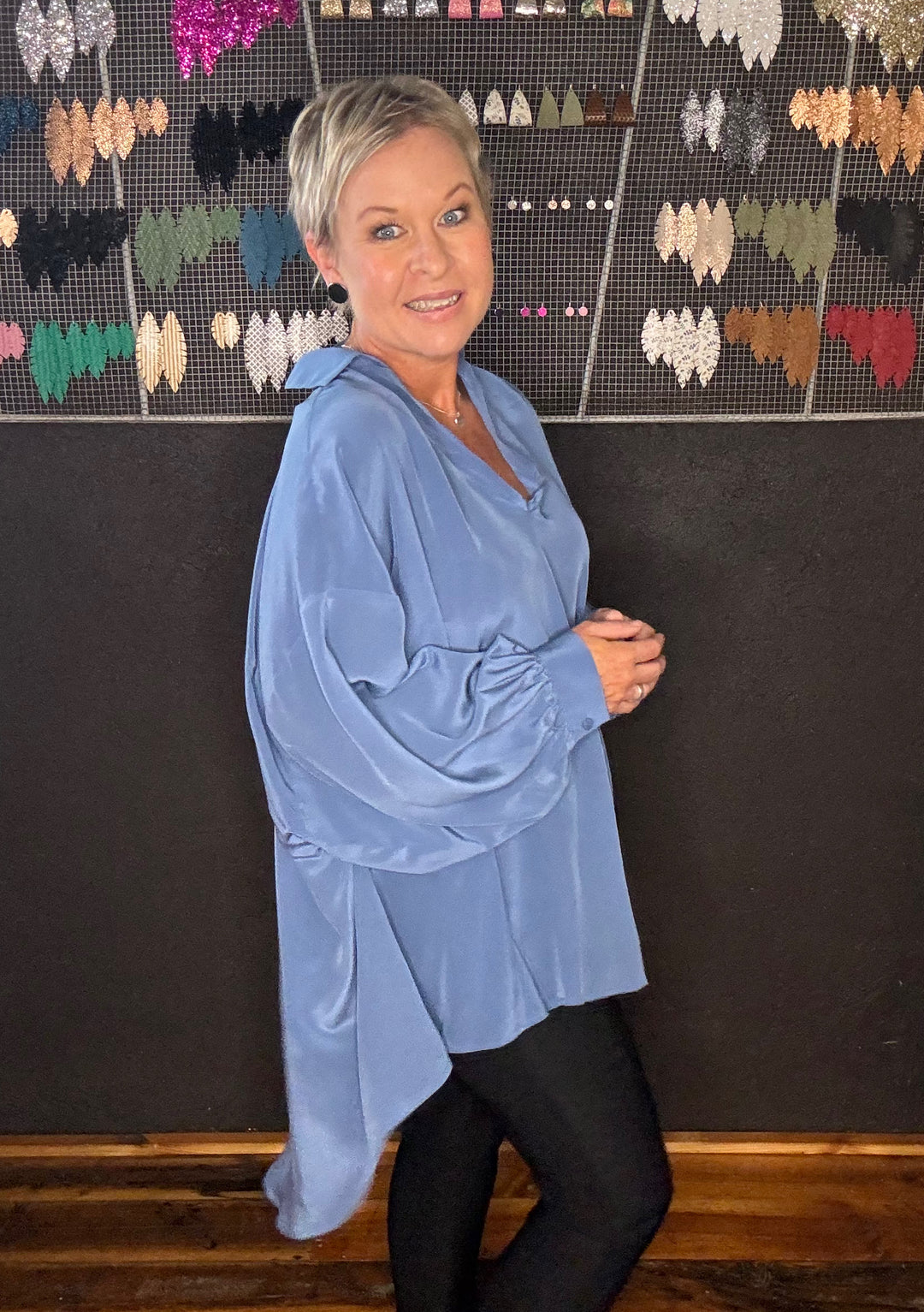 M.A. DAINTY MANTARAY SHIRT - SPLASH BLUE