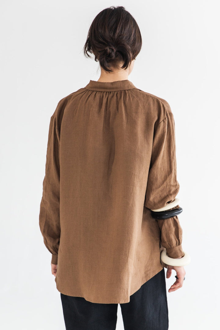 THEODORA SHIRT - CINNAMON
