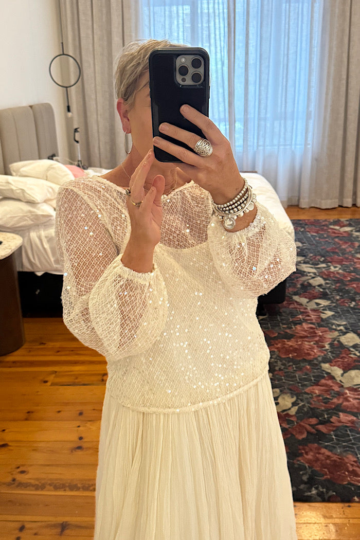 OPHELIA SEQUINED TOP - PRE ORDER