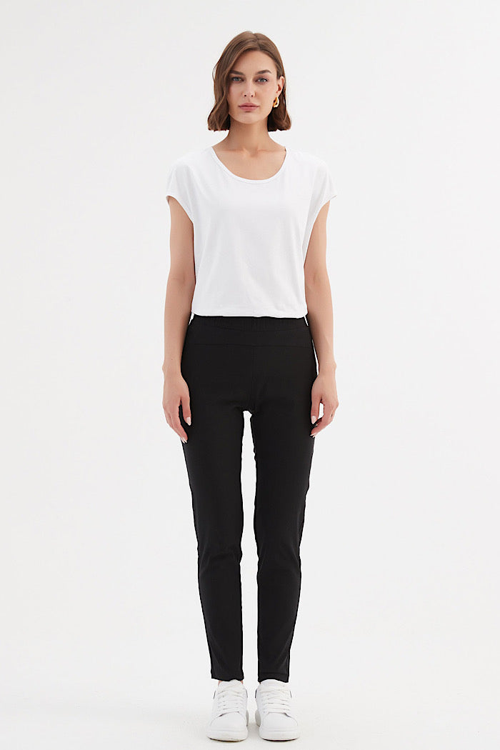 TIRELLI STRAIGHT PANT - BLACK