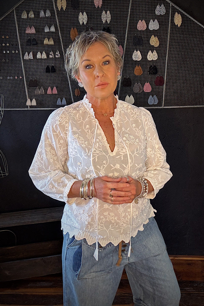 LOVE WEAVE TOP - WHITE