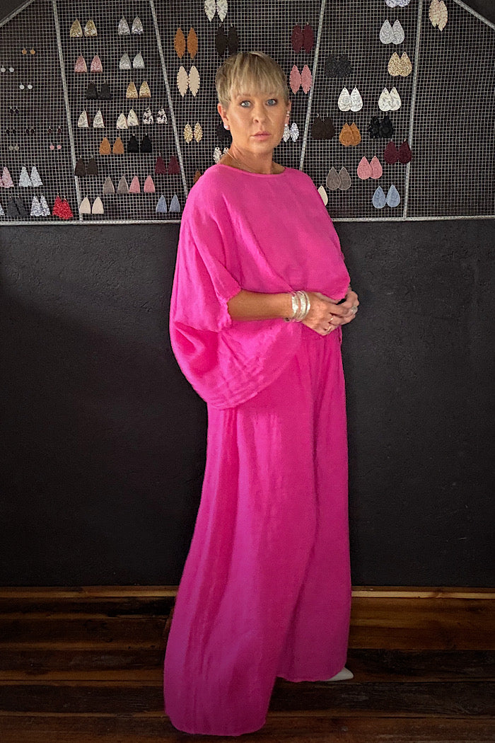 TUSCAN TOP - FUSCHIA