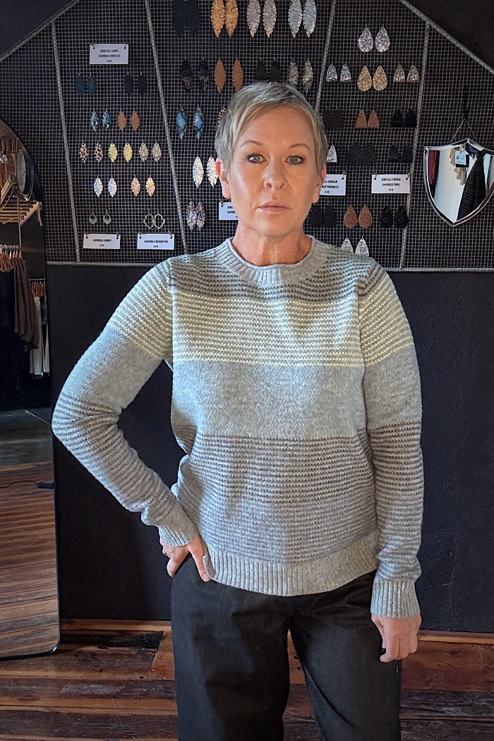 LOUISE LAMBSWOOL KNIT - GREY