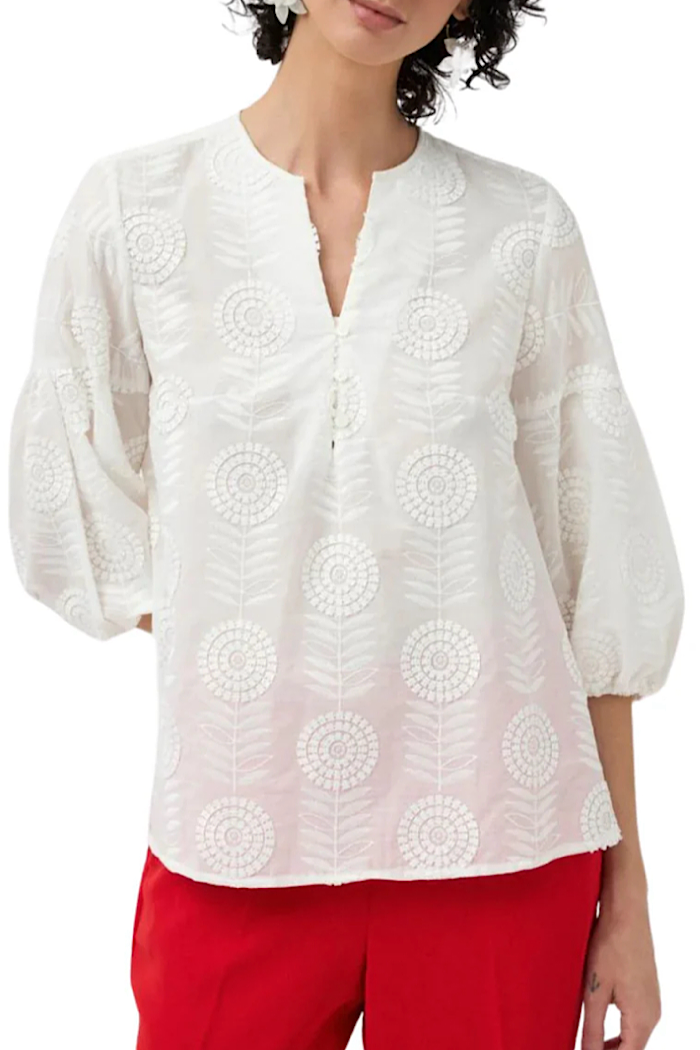 ESPIGAS BLOUSE - OFF WHITE