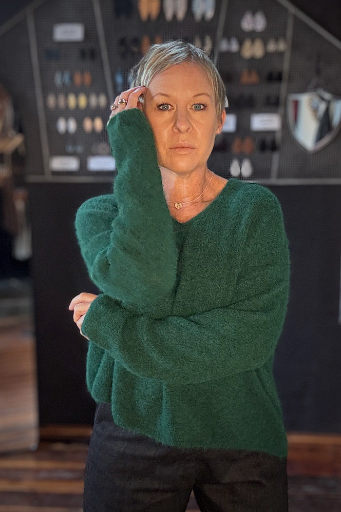 SWEATER HALF SWEATER - DEEP FORREST