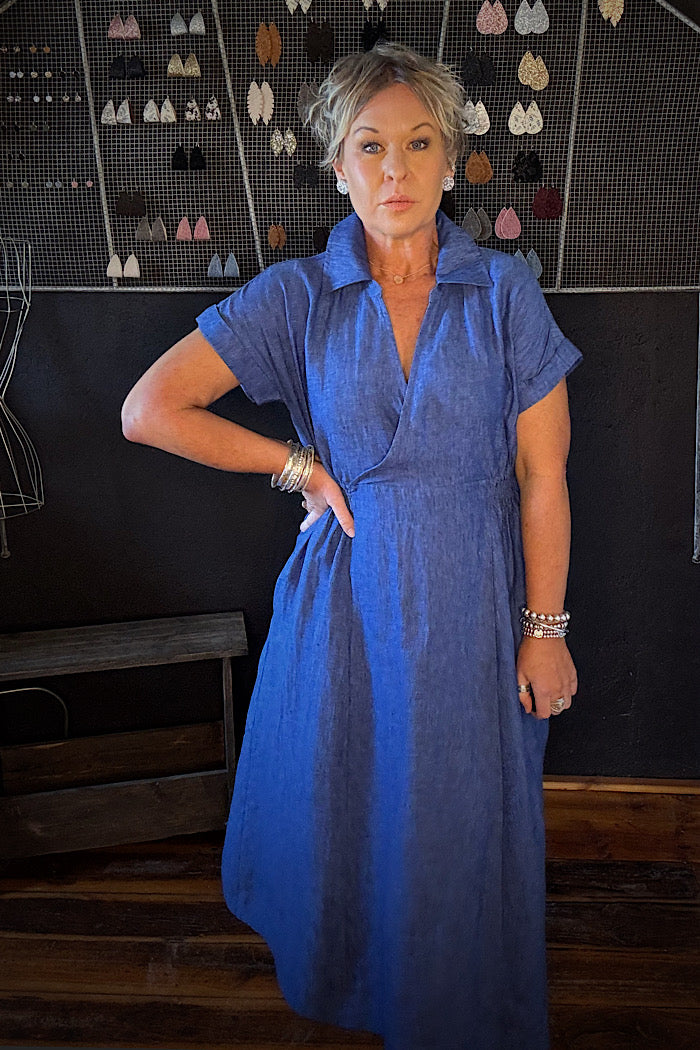 WRAP DREAMS DRESS - CAPRI