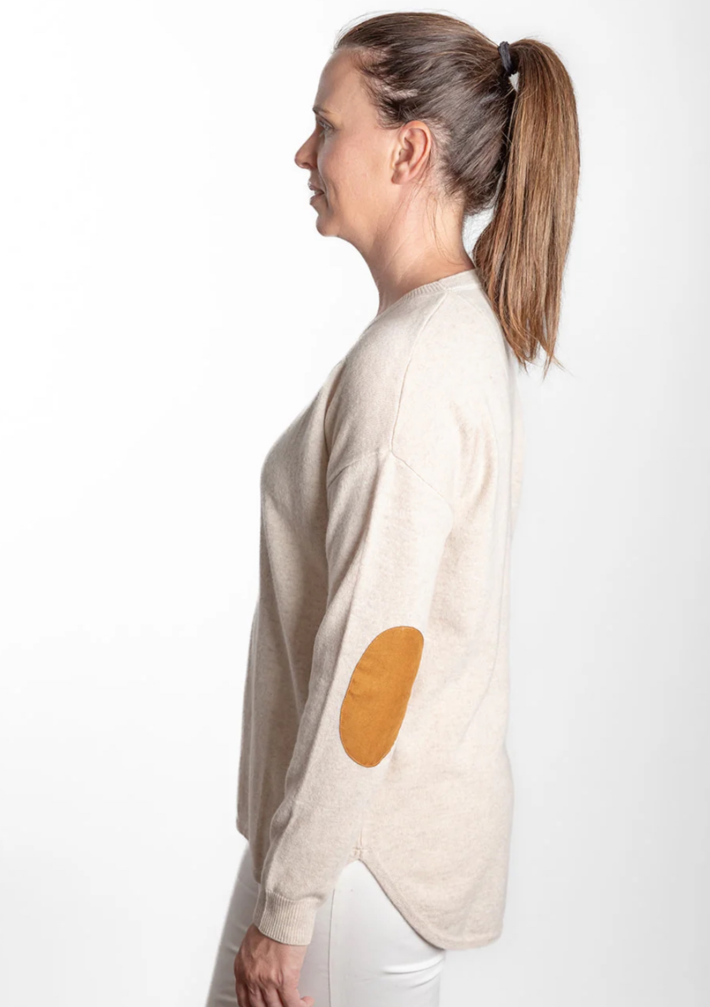 BOW & ARROW - MERINO WOOL & CASHMERE SWING KNIT - OATMEAL