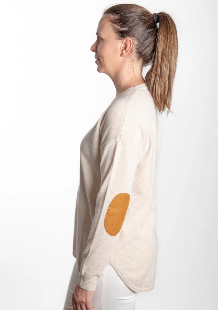 BOW & ARROW - MERINO WOOL & CASHMERE SWING KNIT - OATMEAL