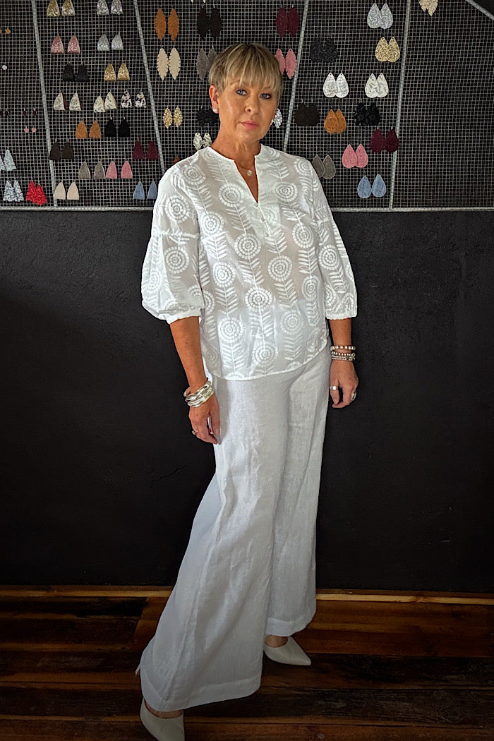 ESPIGAS BLOUSE - OFF WHITE