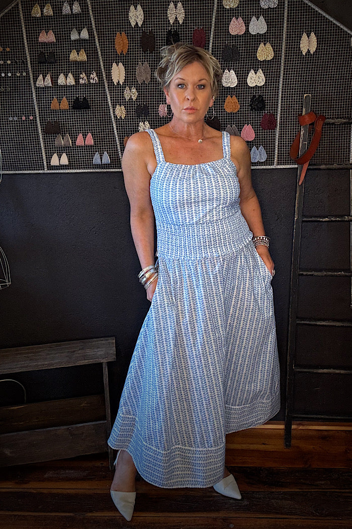 ON DEBUT DRESS - BLUEBELL DROPS