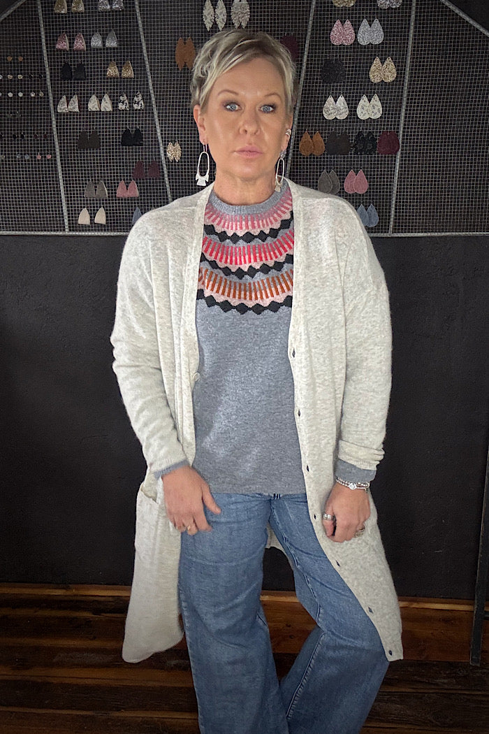 ELLERY CARDIGAN - OATMEAL