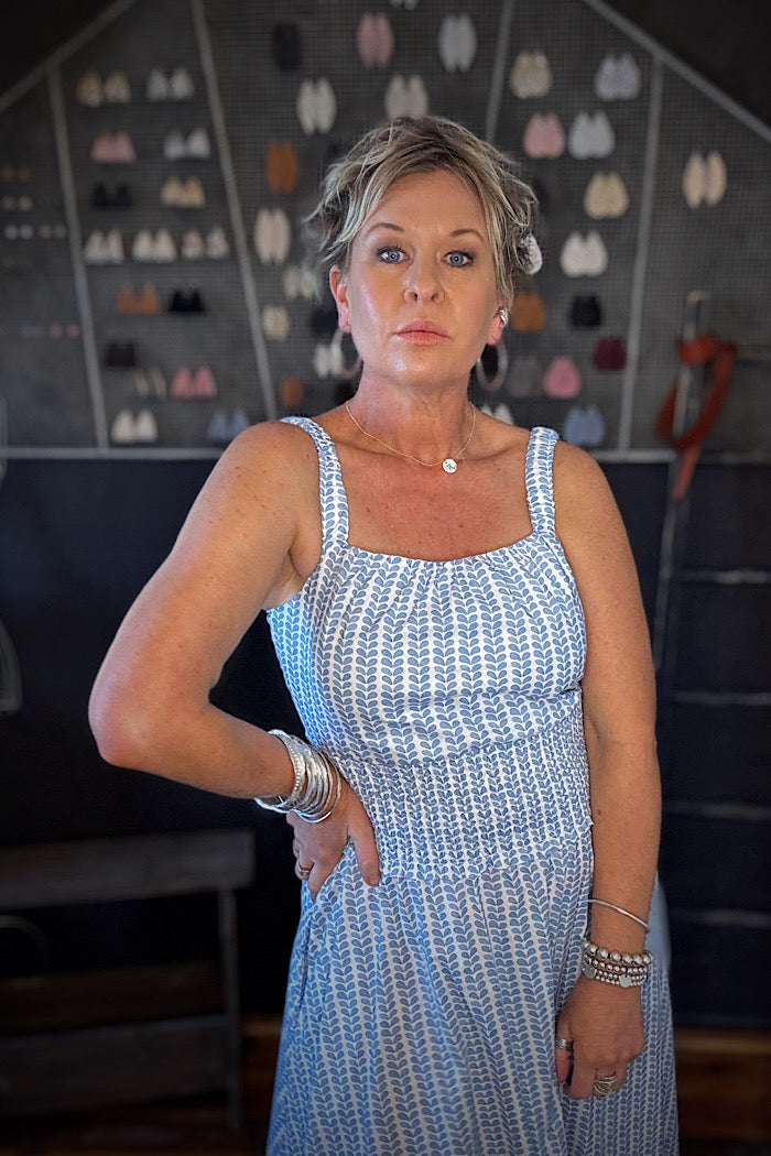 ON DEBUT DRESS - BLUEBELL DROPS