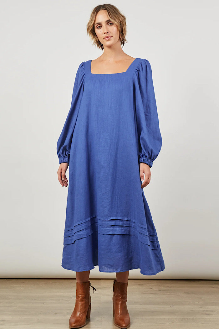 PANORAMA MAXI DRESS - AZURE