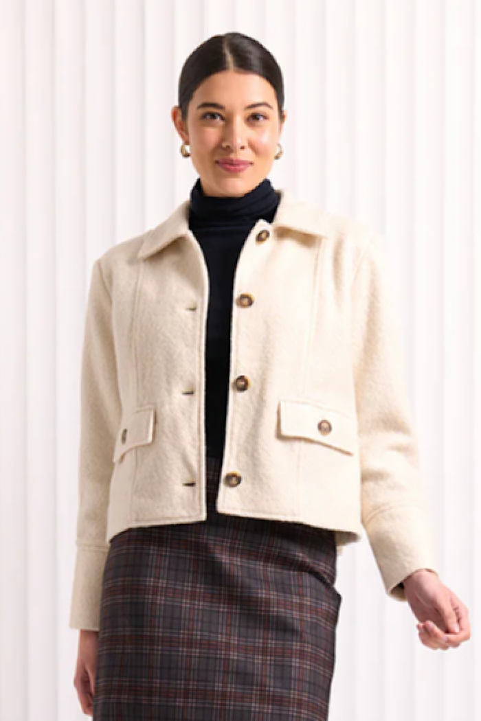 SEW HAPPY COAT - WINTER WHITE