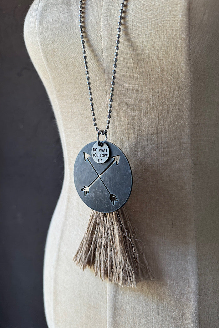 MICKELLOO TASSEL & CHARM NECKLACE - DO WHAT YOU LOVE