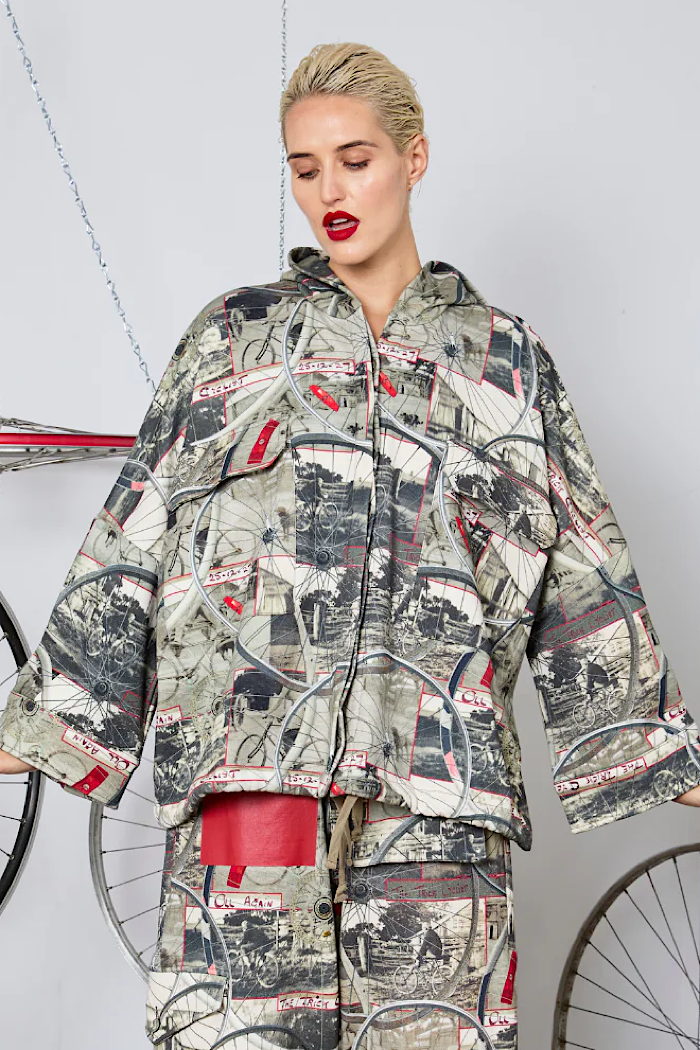 CIRCULAR BY MAUD ALICE DAINTY HELMET HOODIE - TRICK CYCLIST