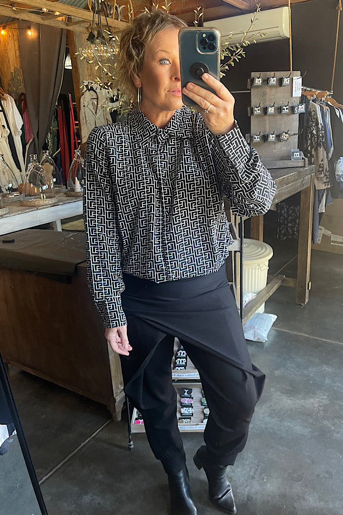 BRONX SHIRT - BLACK PRINT
