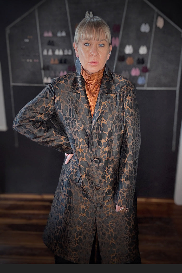 M.A. DAINTY BELLHOP JACKET - LEOPARD