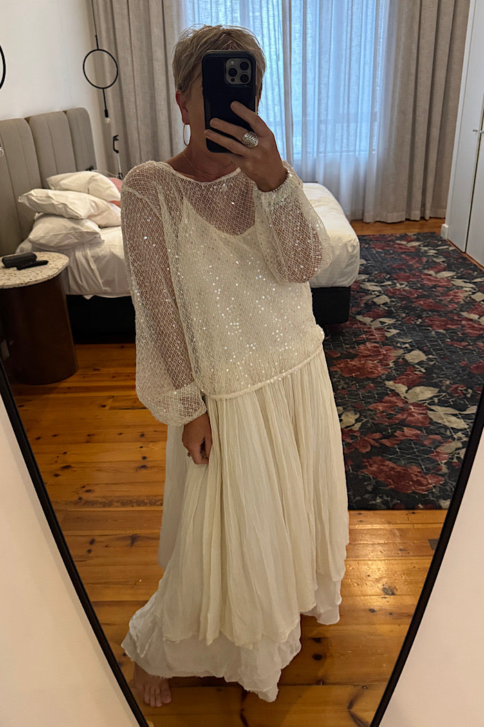 OPHELIA SEQUINED TOP - PRE ORDER