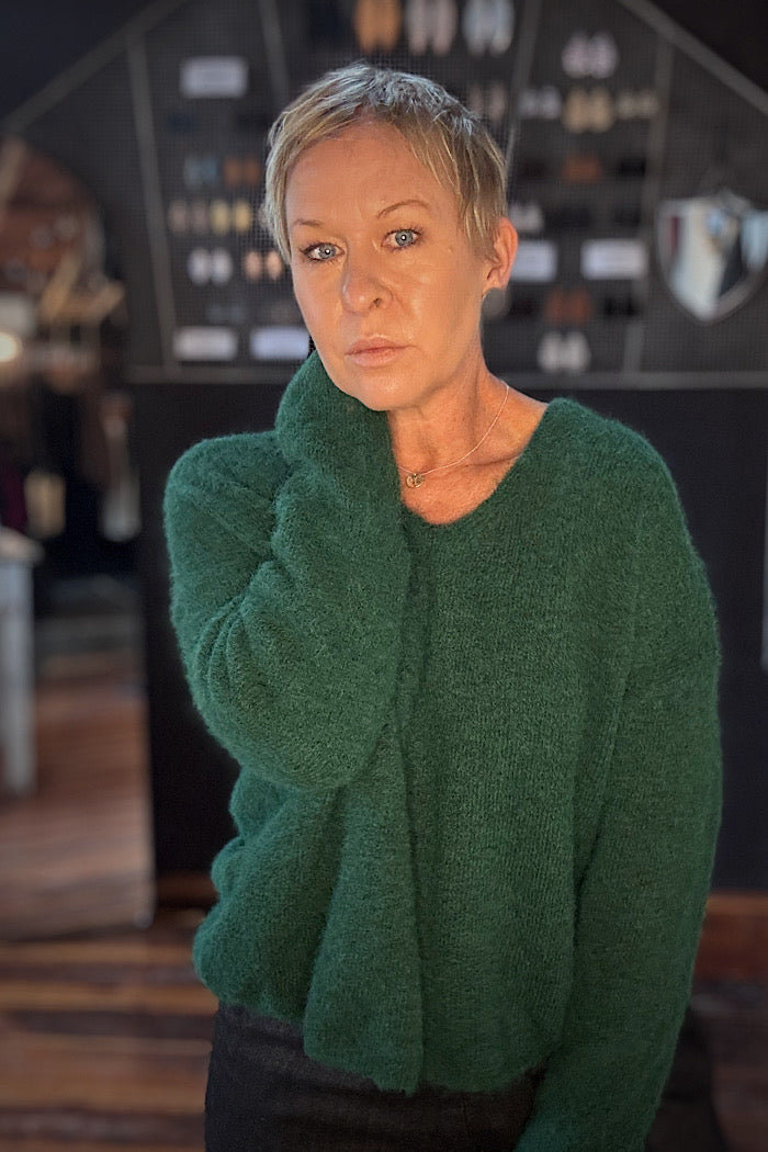 SWEATER HALF SWEATER - DEEP FORREST
