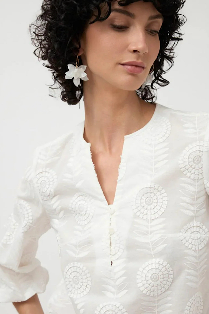 ESPIGAS BLOUSE - OFF WHITE