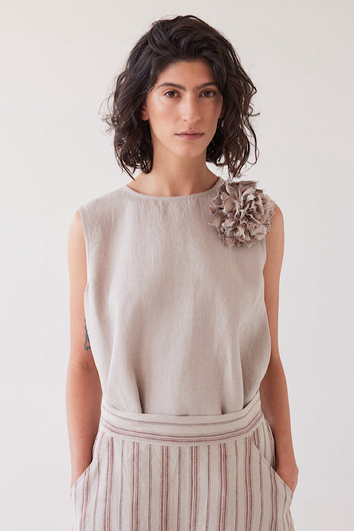 EVA’S SUNDAY MILA TOP - STONE