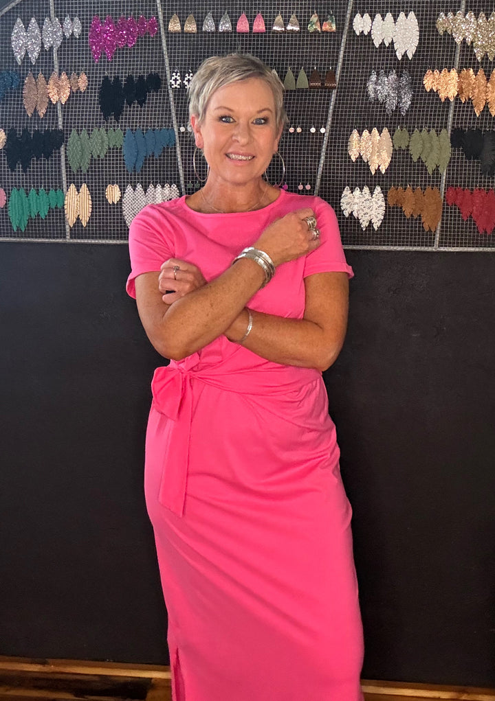 VERANO TIE DRESS - MUSK
