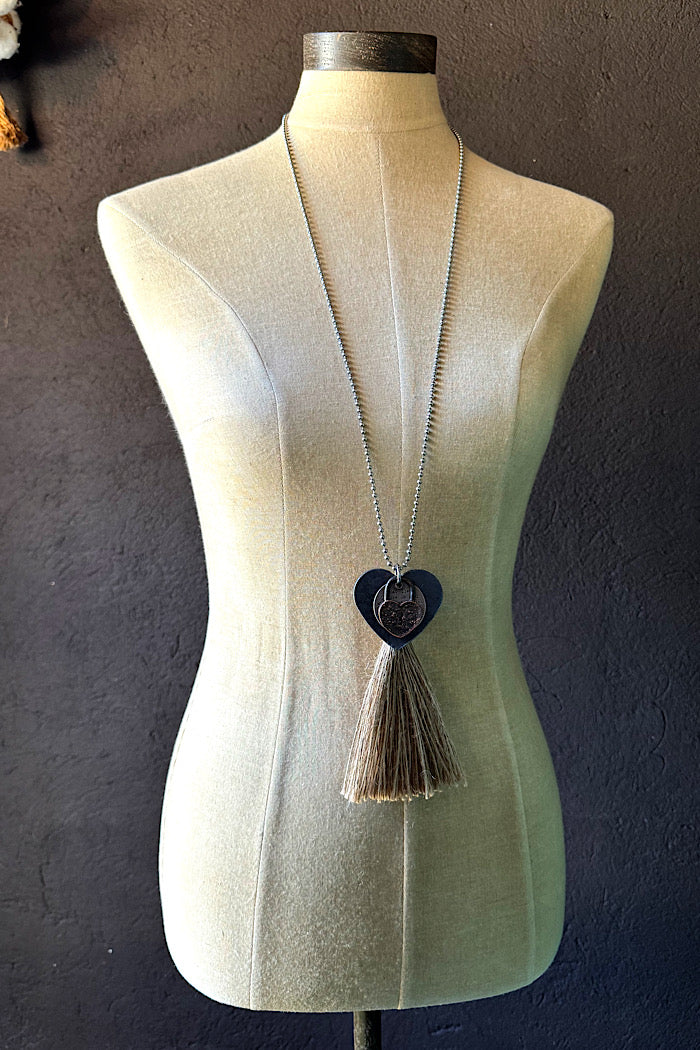 MICKELLOO TASSEL & CHARM NECKLACE - WHAT LIES WITHIN US