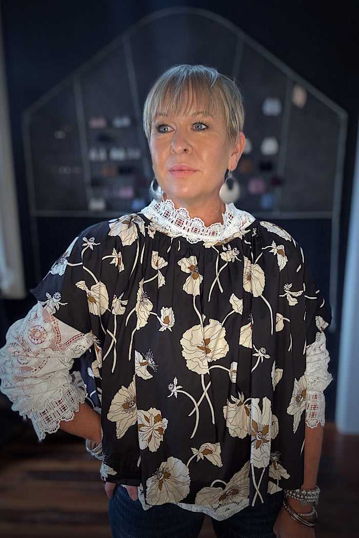POPPY TOP - FRAGILE BLOOM LIBERTY
