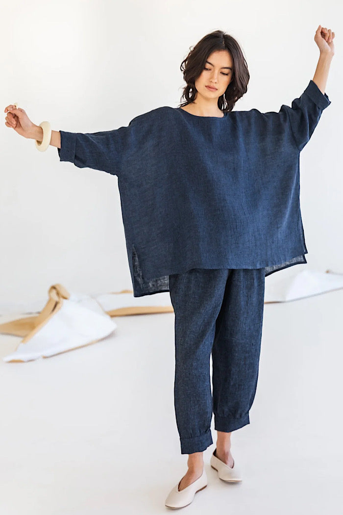 TABITHA PANTS - NAVY