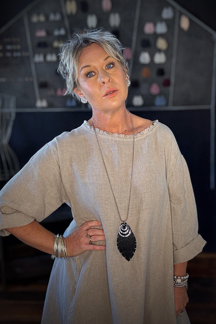 MALLE DRESS - NATURAL