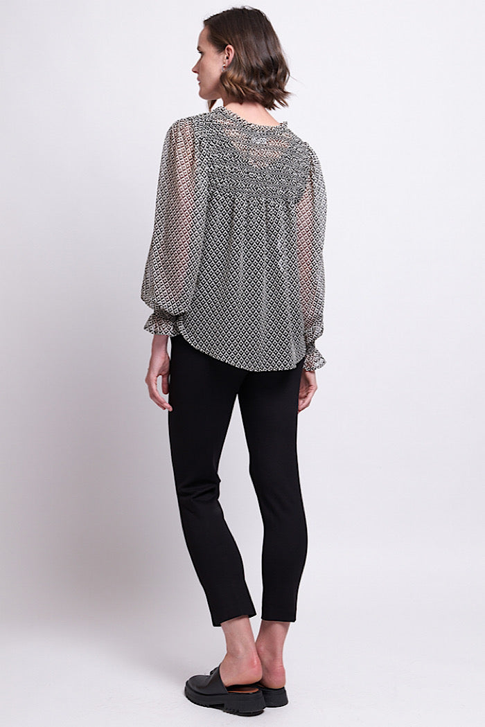 SHIRR IT AROUND BLOUSE - TRILOGY