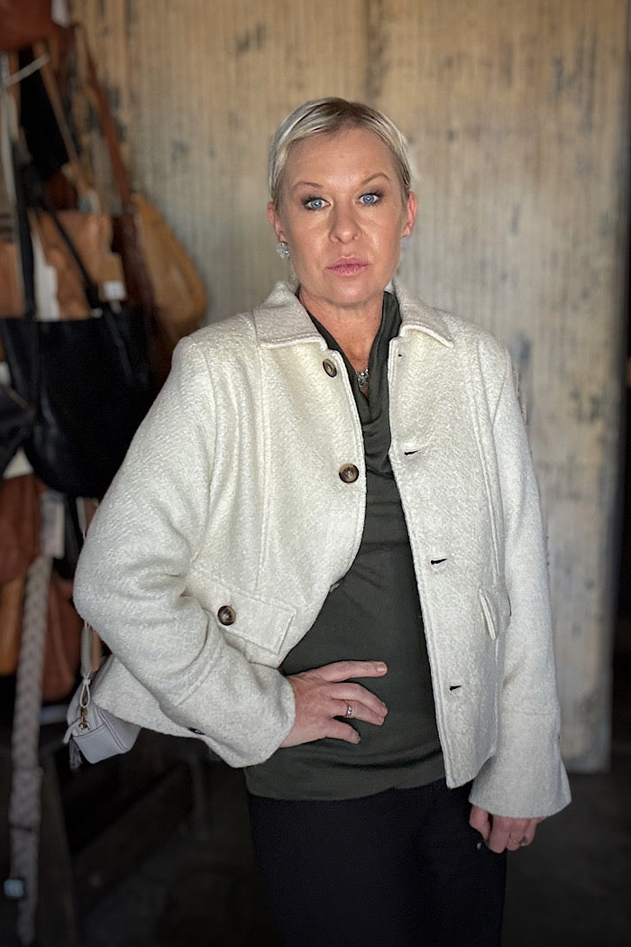SEW HAPPY COAT - WINTER WHITE
